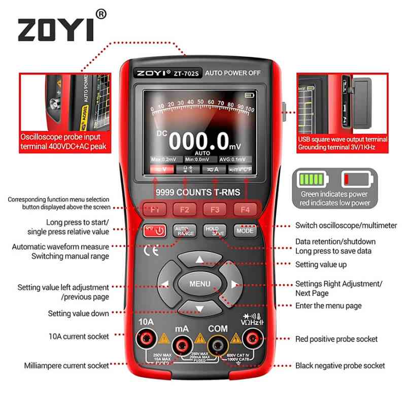 Digital Oscilloscope ZT-702S