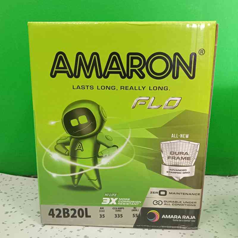Aki Mobil Flo 42B20L(BH) 35 AH Car ACCU Amaron