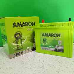 Aki Mobil Flo 55B24L 45 AH Car ACCU Amaron