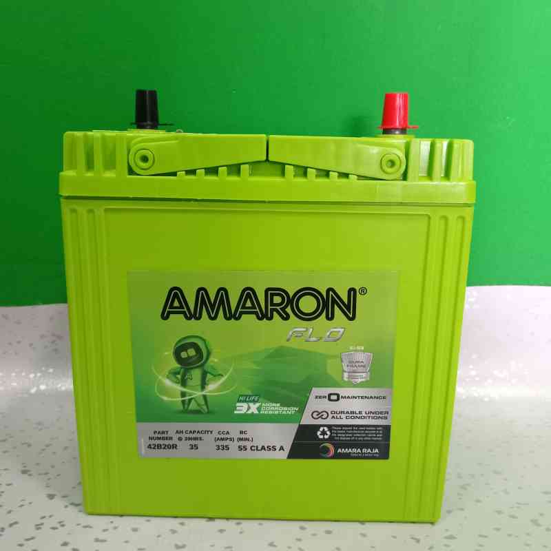 Aki Mobil Flo 42B20R 35 AH Car ACCU Amaron