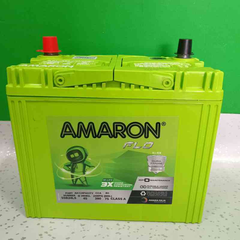Aki Mobil Flo 55B24LS 45 AH Car ACCU Amaron