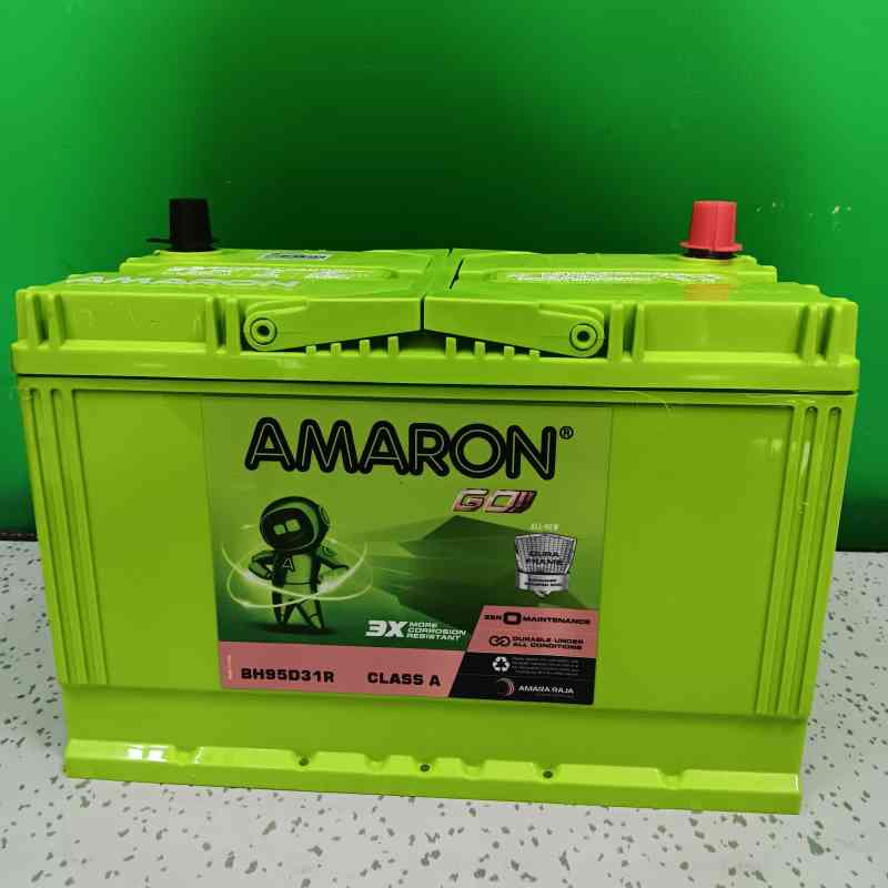 Aki Mobil Go 95D31R 75 AH Car ACCU Amaron