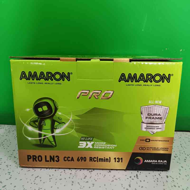 Aki Mobil Pro LN3 (DIN 84) 84 AH Car ACCU Amaron