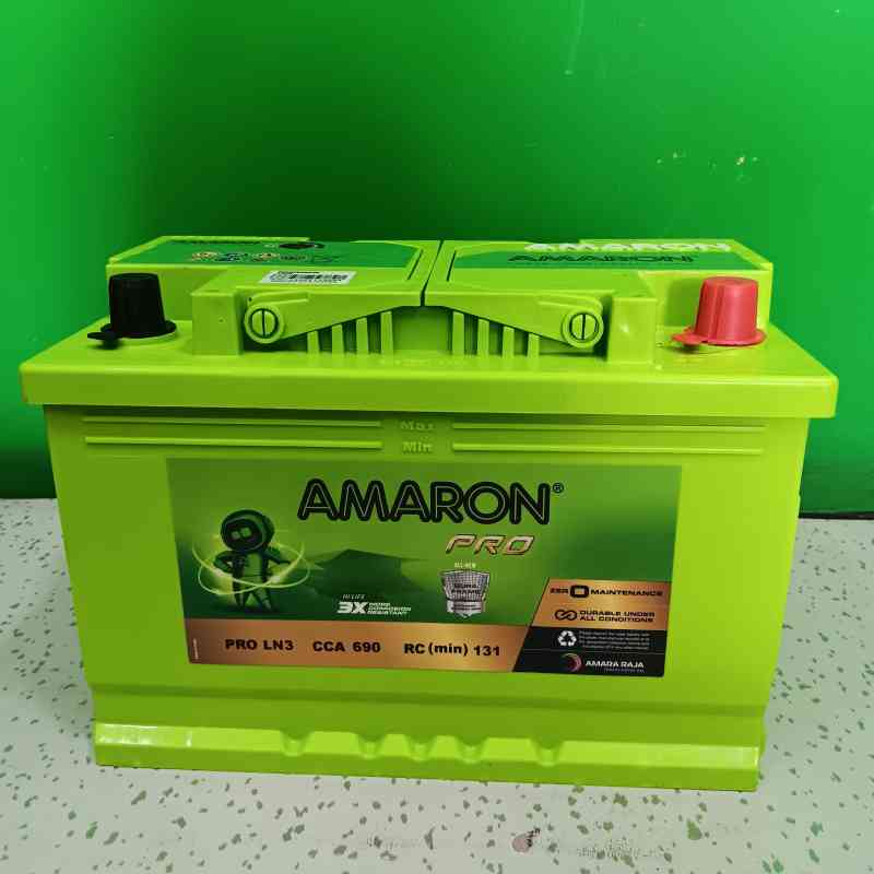 Aki Mobil Pro LN3 (DIN 84) 84 AH Car ACCU Amaron