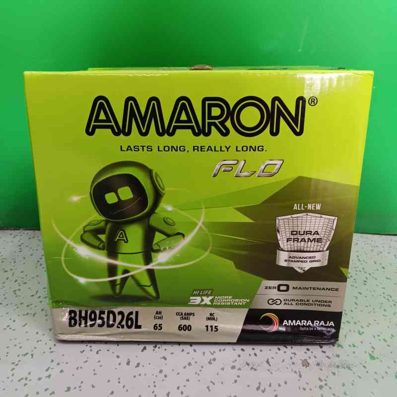 Aki Mobil Flo 95D26L 65 AH Car ACCU Amaron