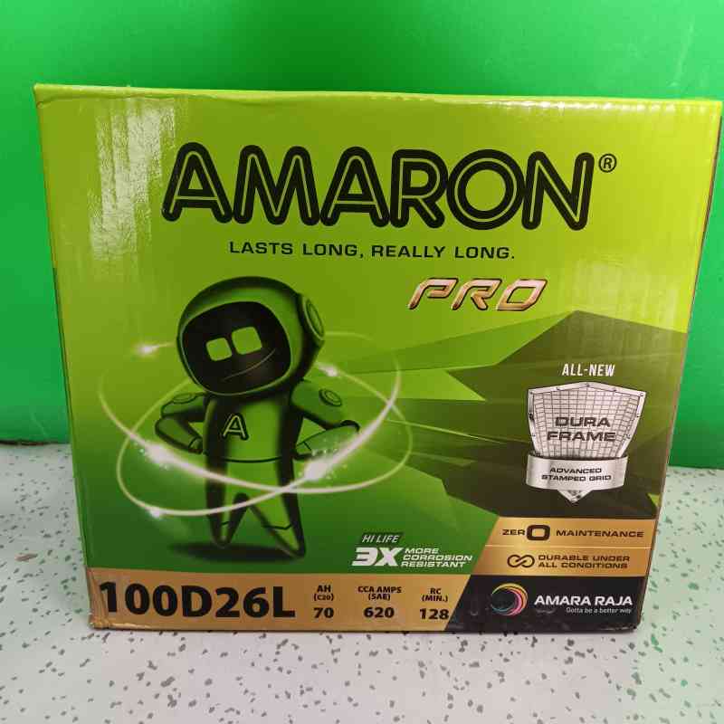 Aki Mobil Pro 100D26L 70 AH Car ACCU Amaron