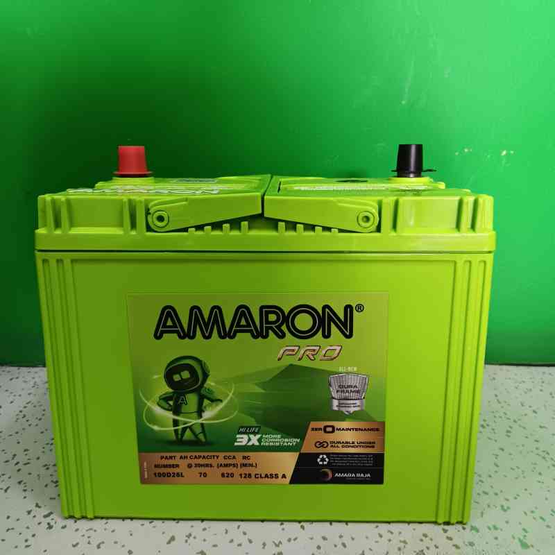 Aki Mobil Pro 100D26L 70 AH Car ACCU Amaron