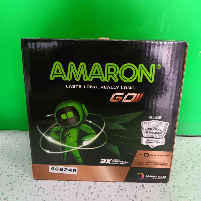 Aki Mobil Go 46B24R 45 AH Car ACCU Amaron