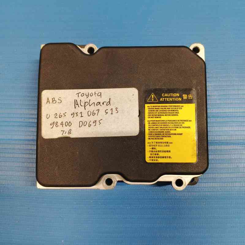ABS TOYOTA ALPHARD ABS MODULE PART NUMBER 0 265 951 067 513 98400 D0695 718