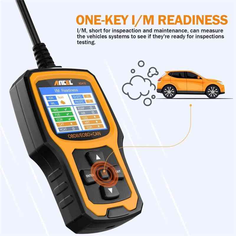 Ancel AD410 Professional Battery Tester and OBD2 Code Reader 2 in 1
