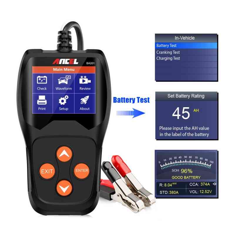 Ancel BA201 Professional Car Battery Tester