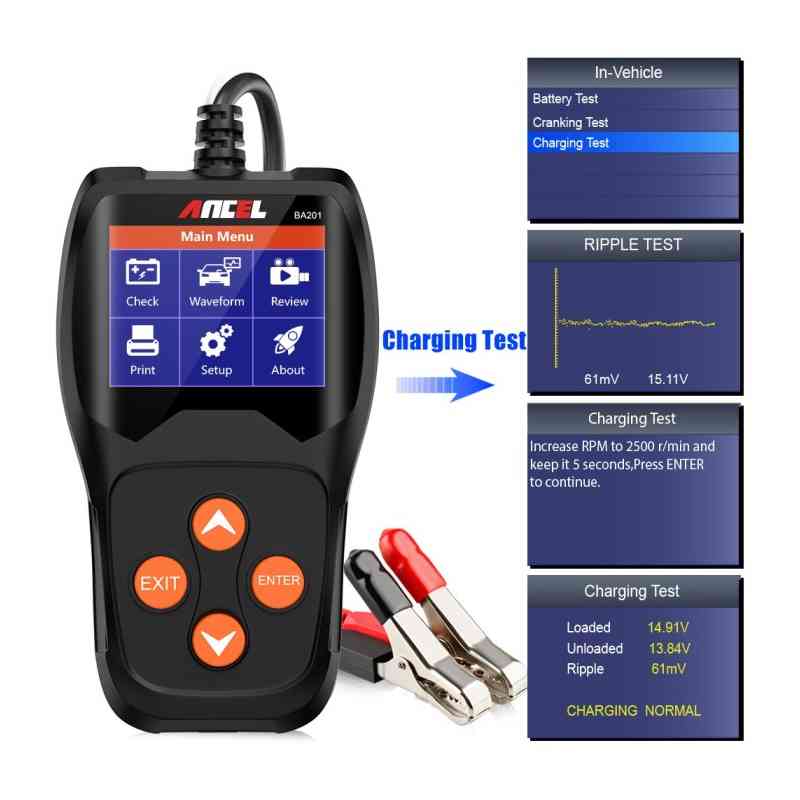Ancel BA201 Professional Car Battery Tester