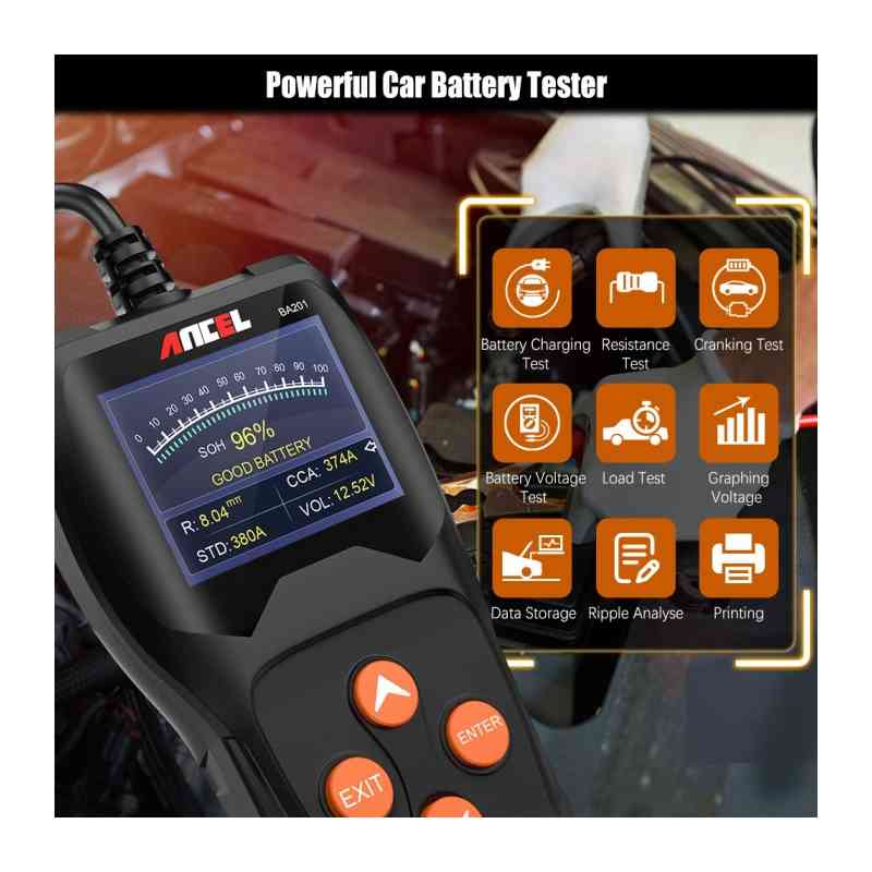 Ancel BA201 Professional Car Battery Tester