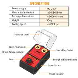 Ancel 100V 240V Automotive Spark Plug Tester Tools