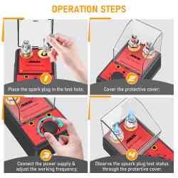 Ancel 100V 240V Automotive Spark Plug Tester Tools