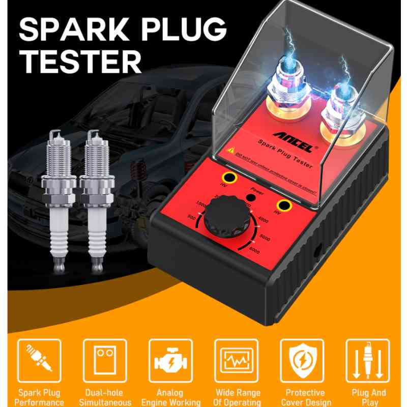 Ancel 100V 240V Automotive Spark Plug Tester Tools