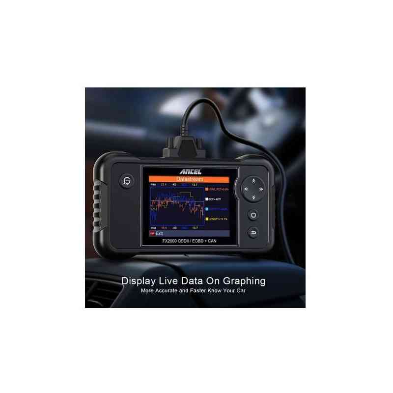 Ancel FX2000 Car Diagnostic OBD2 Automotive Scanner with 4-system