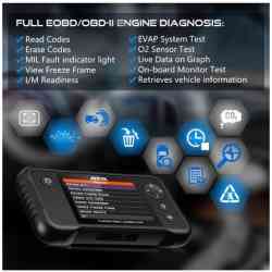 Ancel FX2000 Car Diagnostic OBD2 Automotive Scanner with 4-system