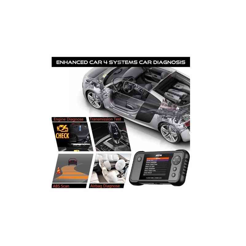Ancel FX2000 Car Diagnostic OBD2 Automotive Scanner with 4-system
