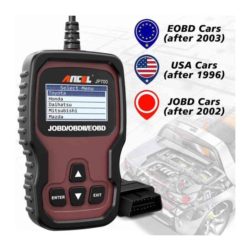 Ancel JP700 Automotive JOBD OBD2 Scanner