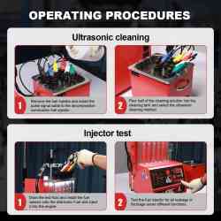 ANCEL AJ600 GDI Injector Cleaner Fuel Injectors