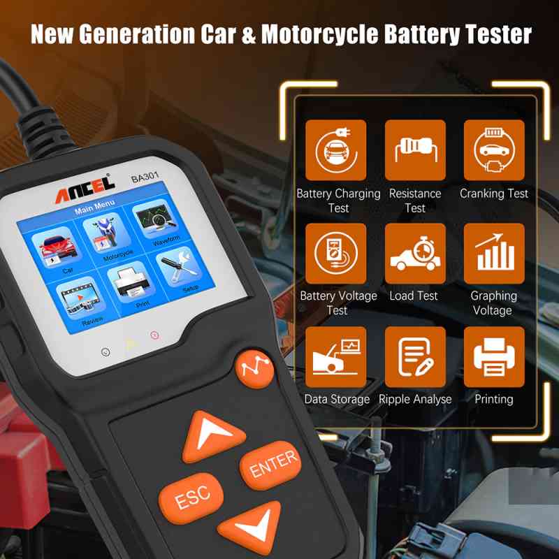 ANCEL BA301 Automotive Battery Tester