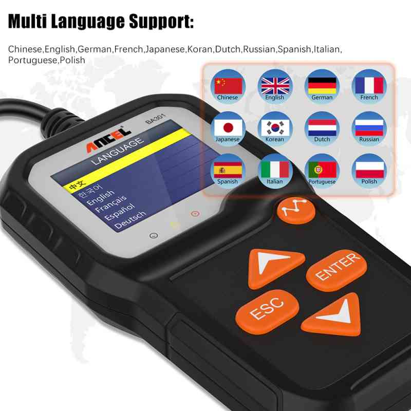 ANCEL BA301 Automotive Battery Tester