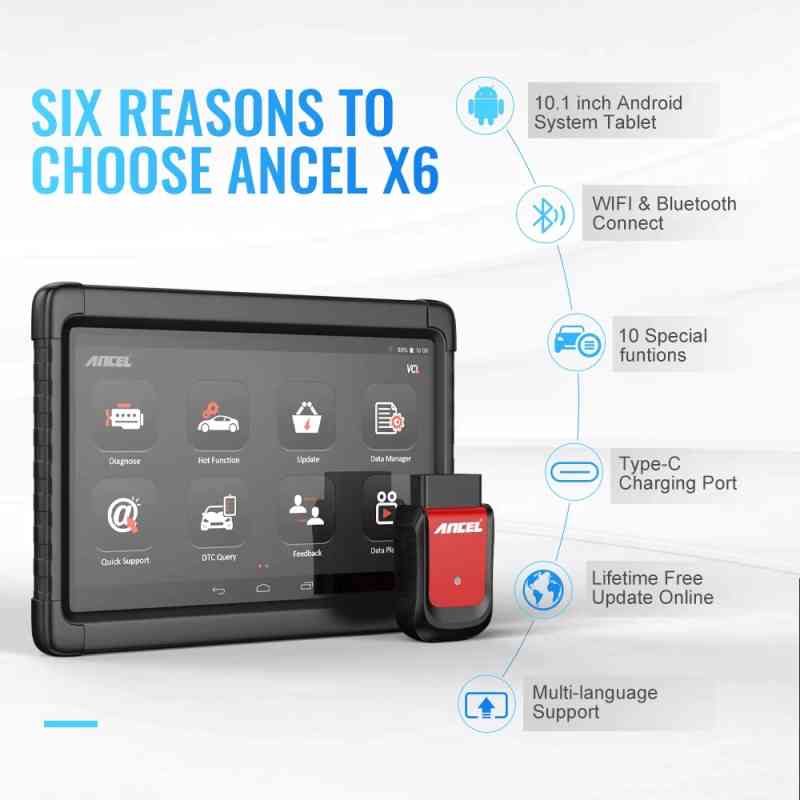 Ancel X6 OBD2 Scanner Professional OBD2