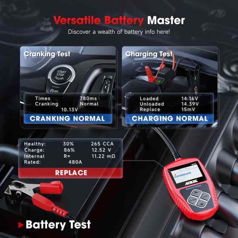 Ancel BA101 Battery Tester