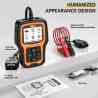 Ancel Battery Tester AD410 PRO and OBD2 Code Reader 2 in 1