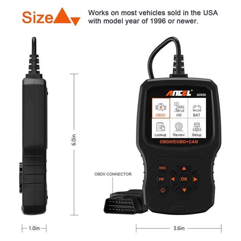 Ancel AD530 Vehicle Auto Diagnostic Scanner Code Reader