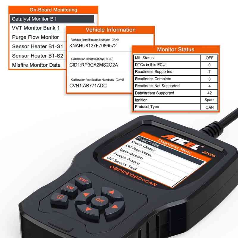 Ancel AD530 Vehicle Auto Diagnostic Scanner Code Reader
