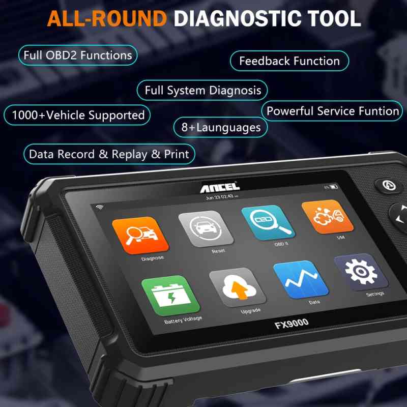 Ancel FX9000 OBD2 Auto Scanner Diagnostic All-System