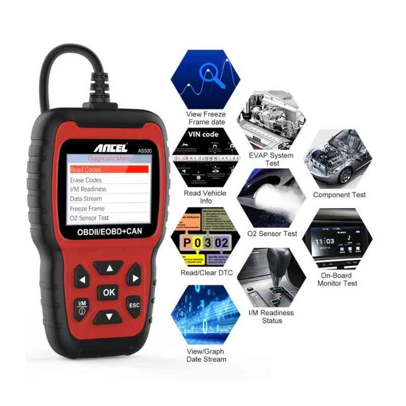 ANCEL AS500 Professional Code Reader Car Diagnostic