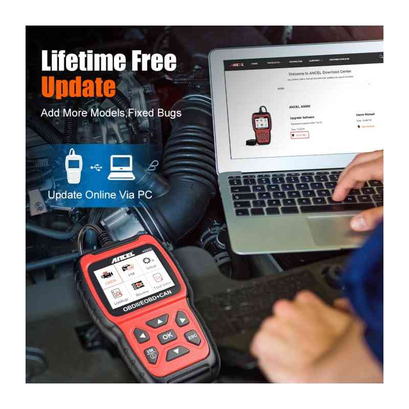 ANCEL AS500 Professional Code Reader Car Diagnostic