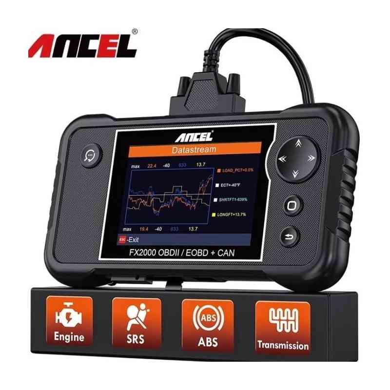 Ancel FX2000 OBD2 Scanner with 4-System Diagnostic 46+ Car Brand