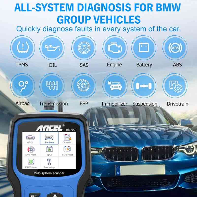 Ancel BM700 Professional Code Reader Specially for BMW Vehicles