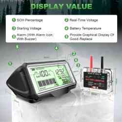 Ancel BM200 PRO Led Digital Battery Monitor 12V
