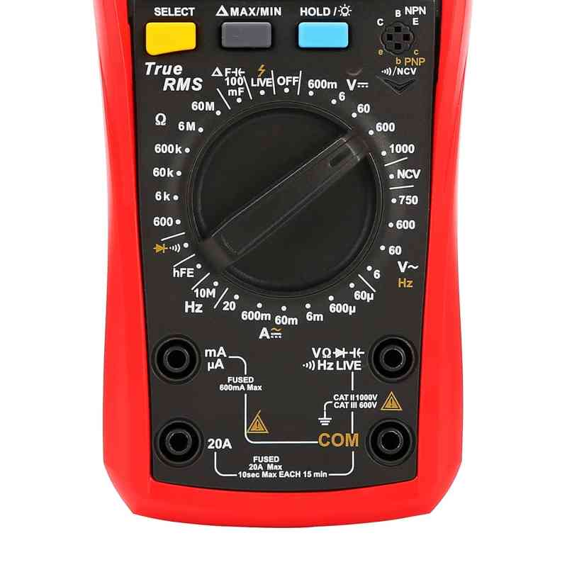UNI-T UT890D+ Digital Multimeter | True RMS | 6000 Count | NCV | Kapasitansi & Frekuensi | Auto Range