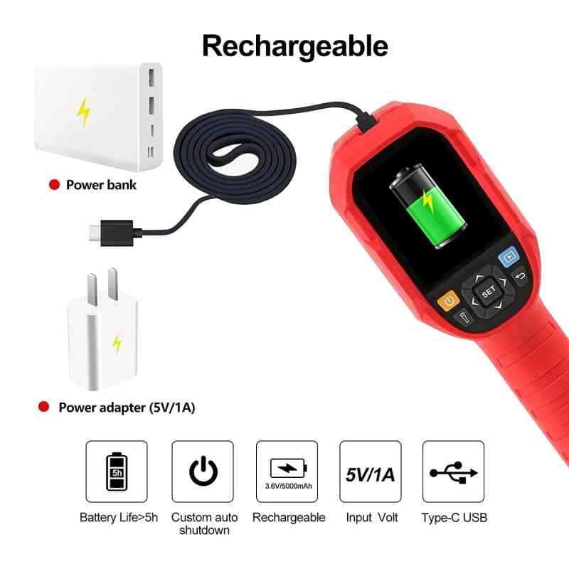 UNI-T UTi85A Thermal Imager | Kamera Termal 80x60 Pixel | Rentang Suhu -10°C s/d 400°C | Layar 2.4” TFT | MicroSD