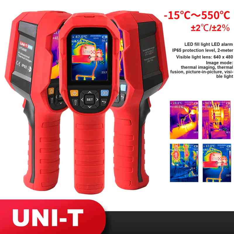 UNI-T UTi85A Thermal Imager | Kamera Termal 80x60 Pixel | Rentang Suhu -10°C s/d 400°C | Layar 2.4” TFT | MicroSD