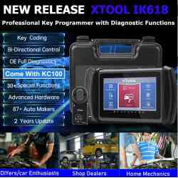 XTOOL IK618 X100 Key Programmer Car OBD2 Diagnostic Tools X100PAD3 Key Programmer 30+ Reset Serve Bi- Directional Control