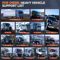 ANCEL HD8000 DPF Regenaration Heavy Truck Scanner Service Reset Action Test Special Functions Calibration Function