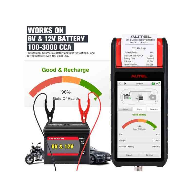 AUTEL MaxiBAS BT608 Intelligent Battery & Electrical System