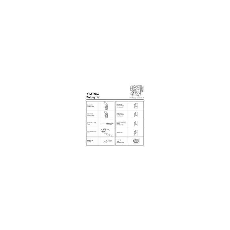 Autel MSOAK MaxiSys Oscilloscope Accessory Kit Wotk With the MaxiFlash VCMI, MSUltra, MS919, MP408 4-channel Oscilloscope