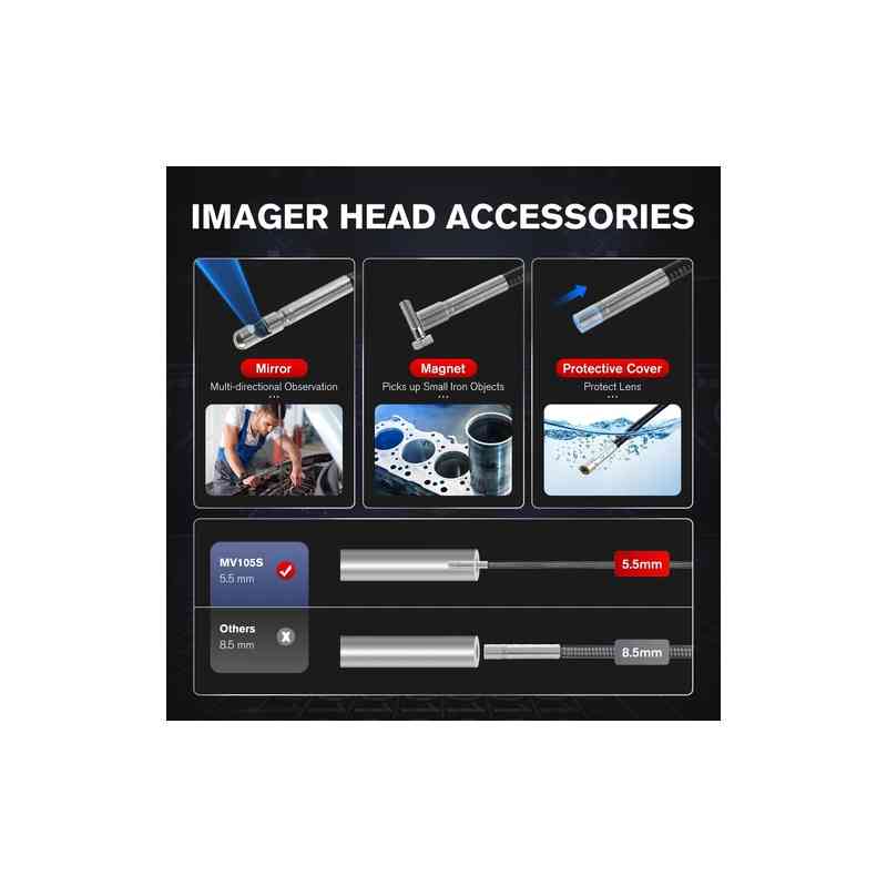AUTEL MV105S 5.5 Maxi Video 105S Borescope Inspection Camera