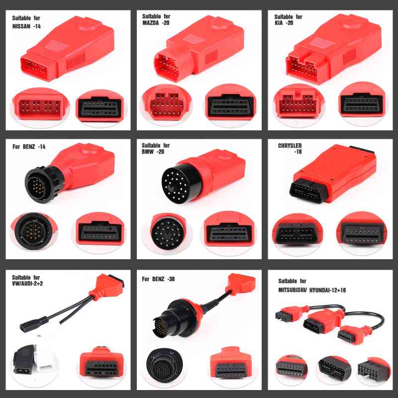 AUTEL MaxiSys MSOBD2KIT Non-OBDII Adapter Kit