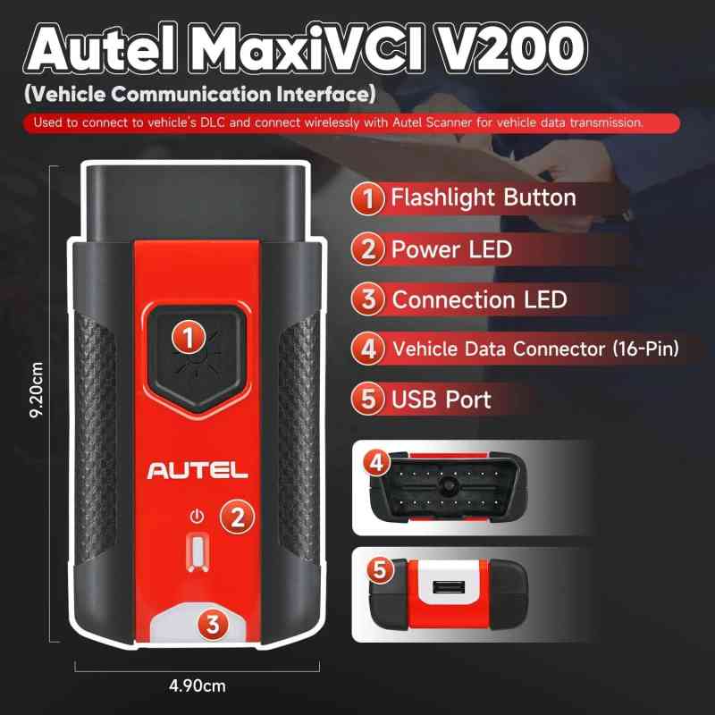 VCI200 for MS906 PRO/ITS600/KM100