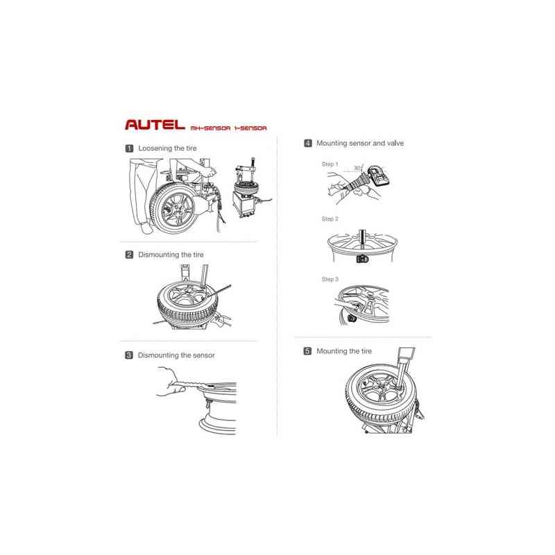 AUTEL 1-Sensor Universal Programmable TPMS (315MHz & 433MHz)