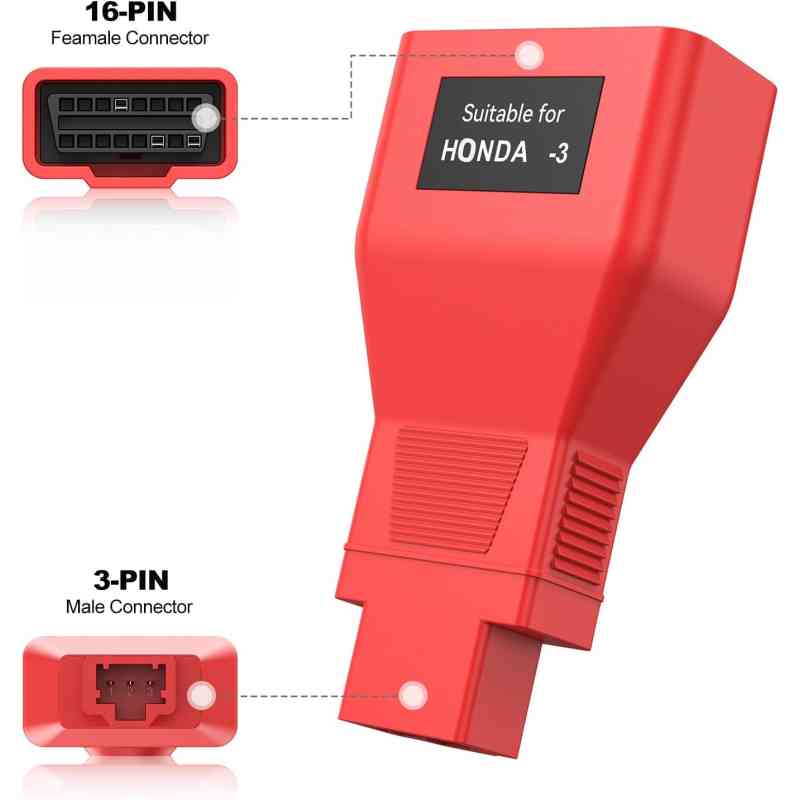 Kabel Adaptor OBD2 16 pin to 3 pin Honda AUTEL